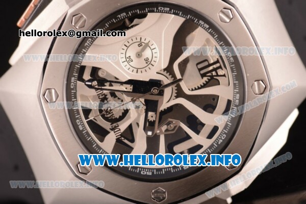 Audemars Piguet Royal Oak Concept Laptimer Michael Schumacher Limited Edition Miyota Quartz Steel Case with Skeleton Dial and Black Rubber strap - Click Image to Close